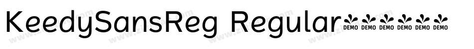 KeedySansReg Regular字体转换